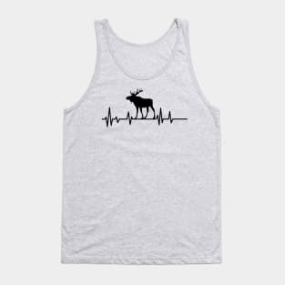 moose hertbeat ,moose lovers Tank Top